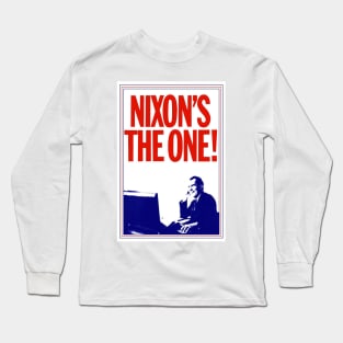 Richard Nixon Vintage Campaign Poster Long Sleeve T-Shirt